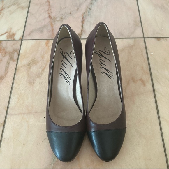 Yull shoes borough purple and black 3 inches heels - Picture 1 of 8